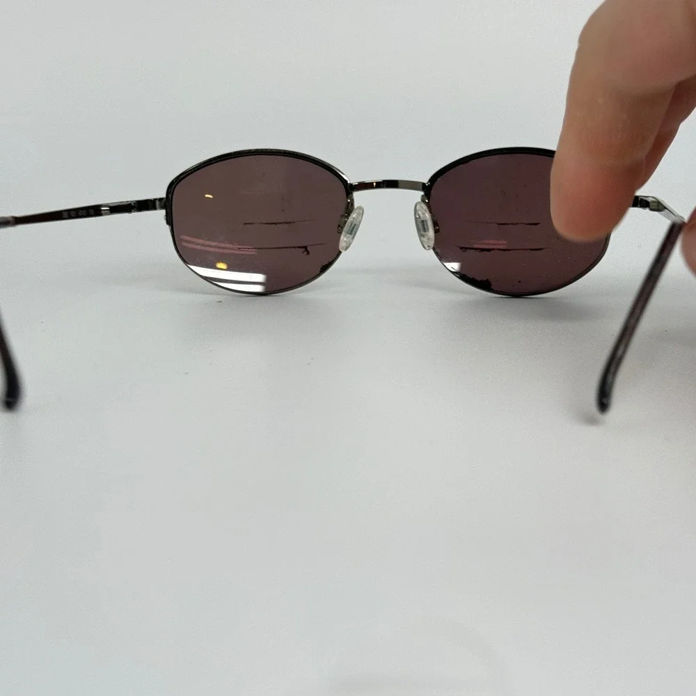Emporio Armani‎ 080 1021 Oval Sunglasses Gunmetal Frame Italy 47-21-135 21648